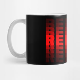 REFLEX - RED text with blur Mug